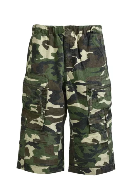 Kratke hlače Breath s printom s camo uzorkom zelena