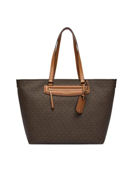 Τσάντα MICHAEL Michael Kors Jet Set καφέ