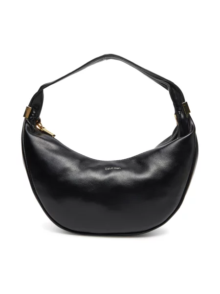 Kabelka Calvin Klein Pinched Soft Crescent Sm černá