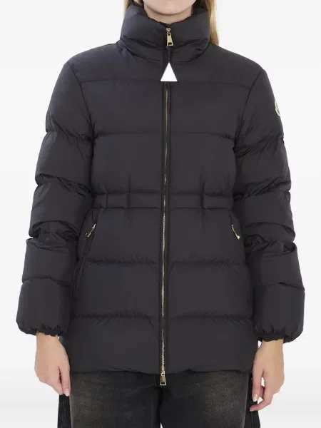 Kurtka Moncler z logo czarna