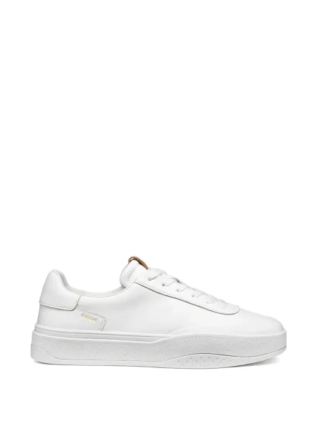 Sneakerși Geox cu platformă alb