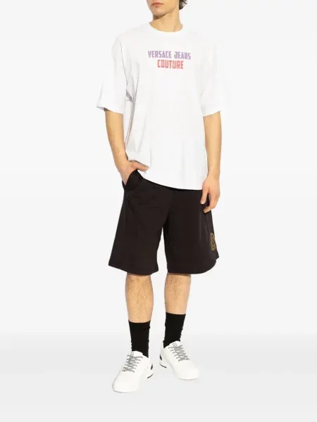 Tricou Versace Jeans Couture cu imagine alb