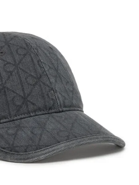 Calvin Klein Baseball sapka Denim Emblem Burnout Szürke fekete