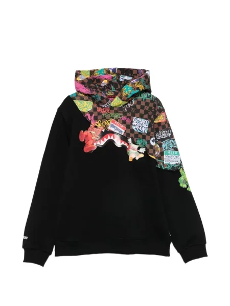 Bluza z kapturem dziecięca Sprayground czarna