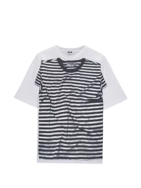 Tricou Msgm cu imagine alb