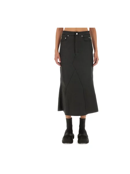 Spódnica jeansowa Rick Owens czarna