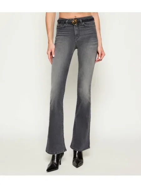 PINKO Blugi Flora Flare Fit gri