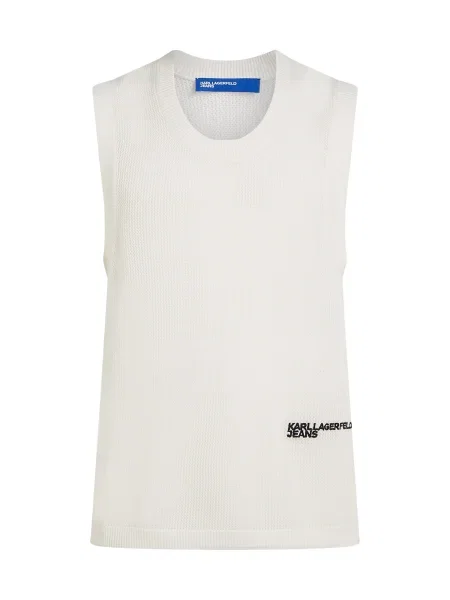 KARL LAGERFELD JEANS Pulover negru alb