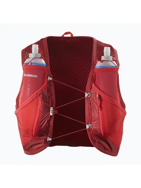 Salomon Active Skin 12 szett futó mellény dália/magas kockázatú piros. Méret: L piros