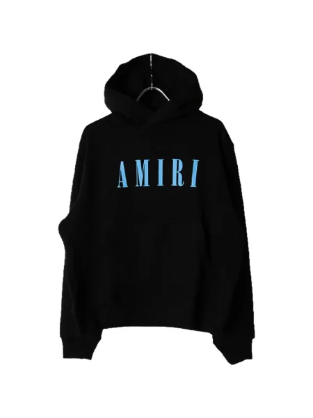 Суичър с качулка Amiri с принт черно