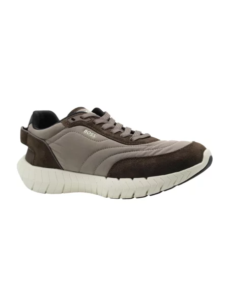 Sneakersy Boss brązowe