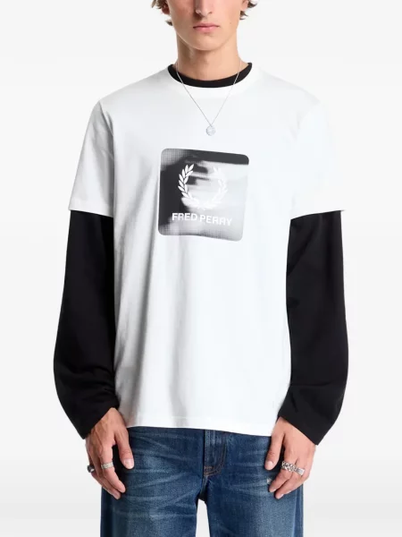 Tricou Fred Perry alb