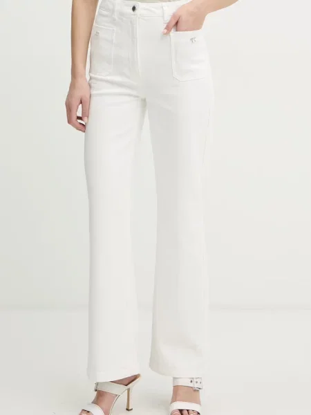 Morgan blugi drepți pentru femei alb