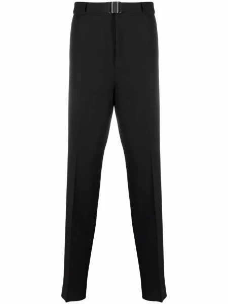 Cu centură pantaloni Givenchy de lână negru