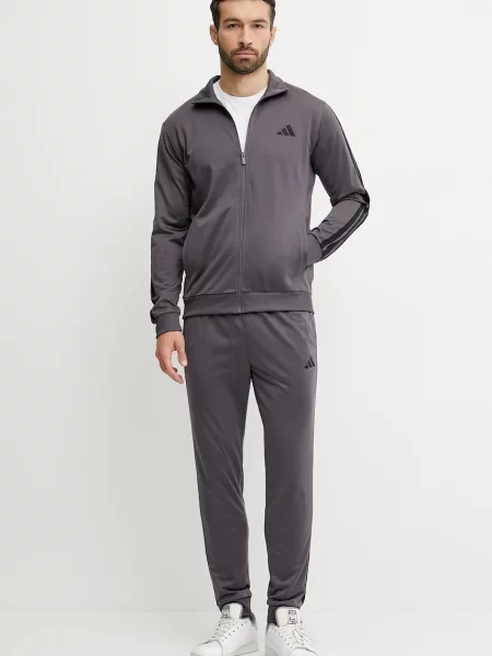 Анцуг adidas 3S TR TT TS мъжки лилаво сиво