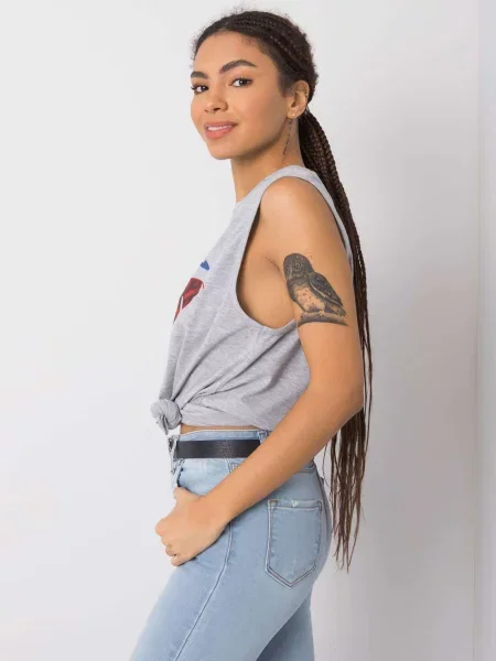 Tricou Fashionhunters gri