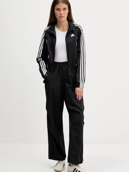 Кофта adidas Originals Slim Tracktop з аплікацією чорний