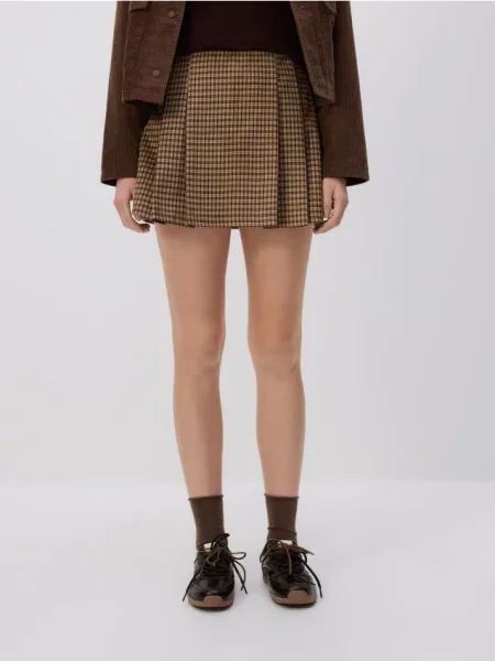 Reserved Картата мініспідниця різнобарвний 