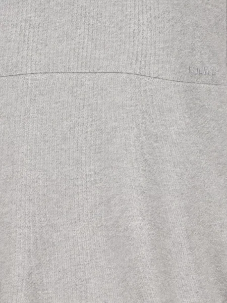 Gulerat pulover Loewe cu broderie cu cordon gri