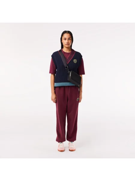 Кожаная сумка через плечо Lacoste черная