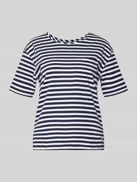 T-shirt z okrągłym dekoltem i brustaszą Monari