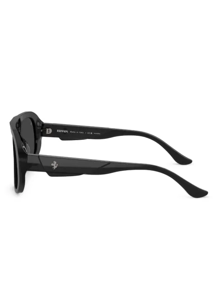 Ochelari de soare Ferrari cu imprimeu geometric negru