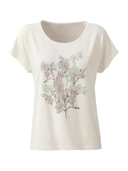 Heine Tricou bej / albastru alb