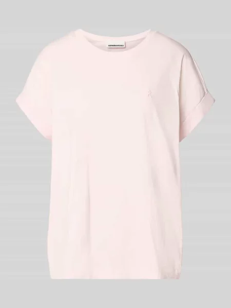 T-shirt o luźnym kroju z czystej bawełny model IDAARA' Armedangels różowa