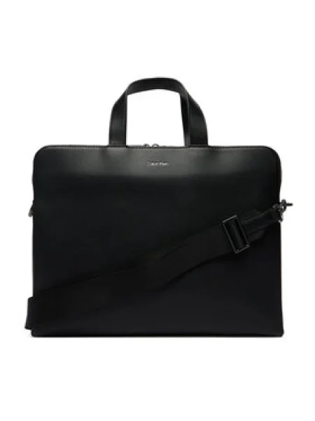 Calvin Klein Taška na laptop Emblem Hw Commuter čierna