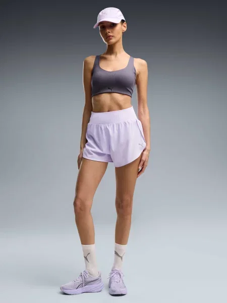 Короткие спортивные шорты Puma фиолетовые
