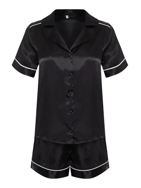 Trendyol Pantaloni scurți negru alb