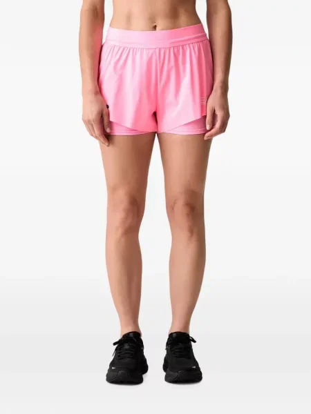 Pantaloni scurți Ea7 Emporio Armani cu imagine roz