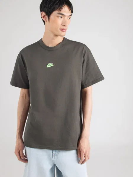 Nike Sportswear Tričko PREM ESS tmavosivá / jablková