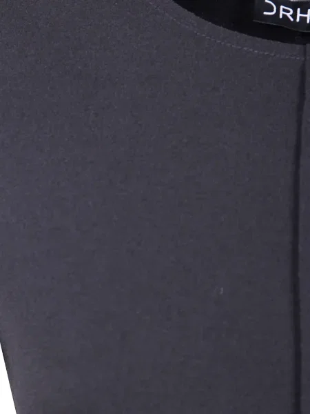 Rochie midi Drhope plisată până la genunchi de costum negru