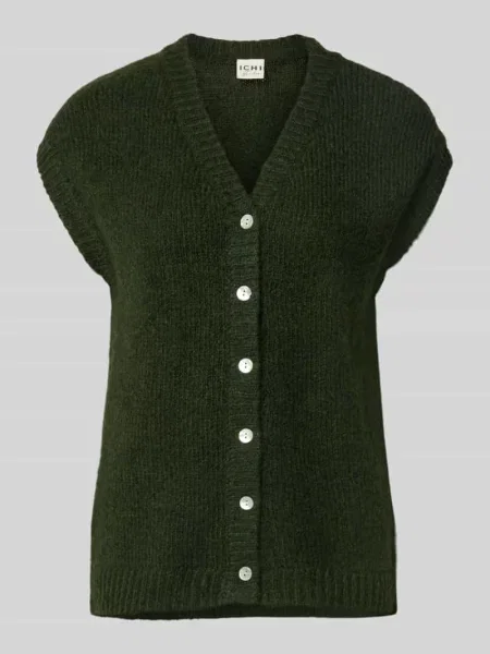 Kamizelka dzianinowa o kroju regular fit z dodatkiem wełny model BELABLUE' Ichi