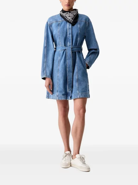 Cu centură rochie din denim Marc O'polo albastru