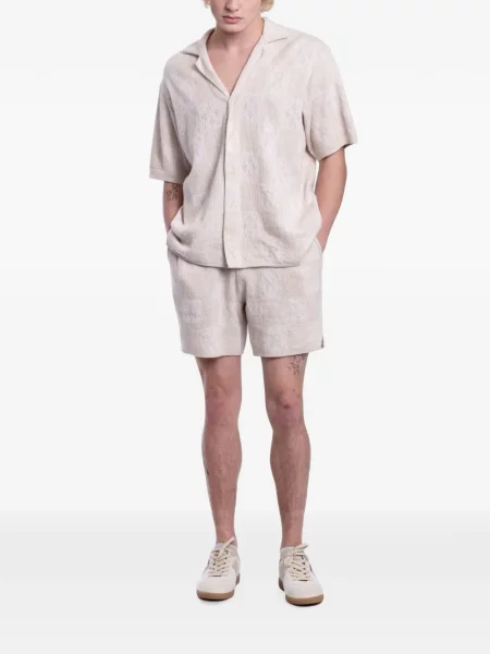 Pantaloni scurți Represent în carouri alb