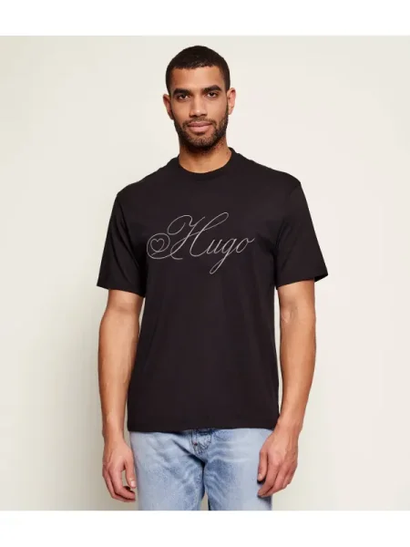 HUGO Tricou Dalent | regular fit negru