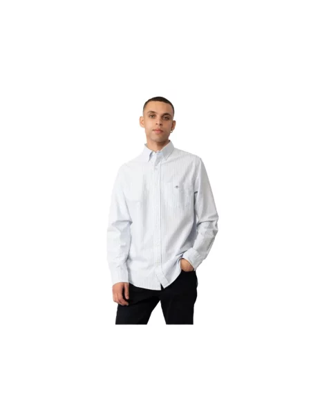 Gant koszula casual Mężczyźni Regular Fit biały|niebieski w paski M niebieska
