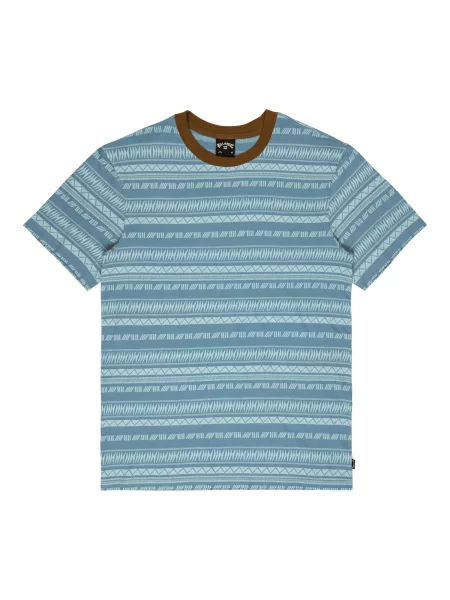 BILLABONG Póló Halfrack füstkék / pasztellkék barna