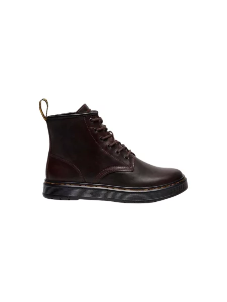 Dr. Martens cizme înalte din piele Brookline Chukka maro negru