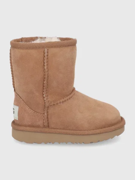 UGG Dječje čizme za snijeg od brušene kože smeđa