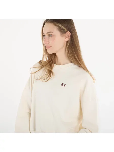 Суитшърт FRED PERRY Tipped Sweatshirt Ecru 12