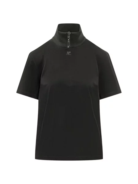 Gulerat tricou Courreges negru