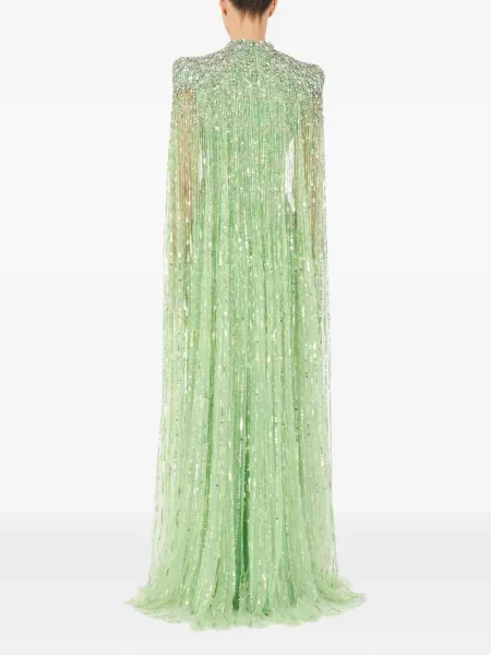 Maxi rochie maxi Jenny Packham de costum verde