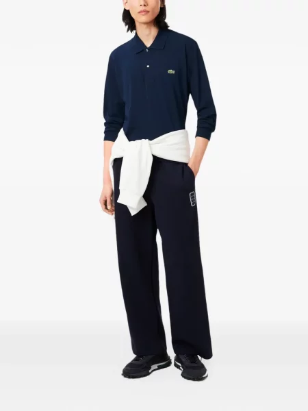 Μακρυμάνικο μακρύς polo Lacoste κλασικό μπλε