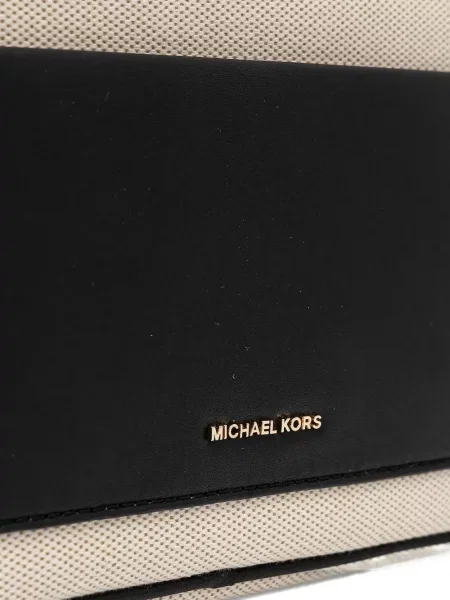 Top Michael Michael Kors din piele cu bretele cu șireturi roz