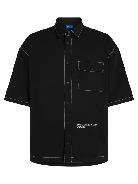KARL LAGERFELD JEANS Košulja crna bijela