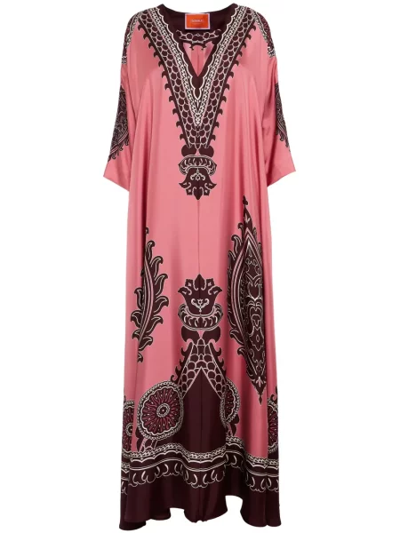 Rochie maxi La Doublej de costum roz