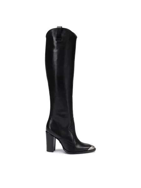 BRONX Cizme New Americana / argintiu negru